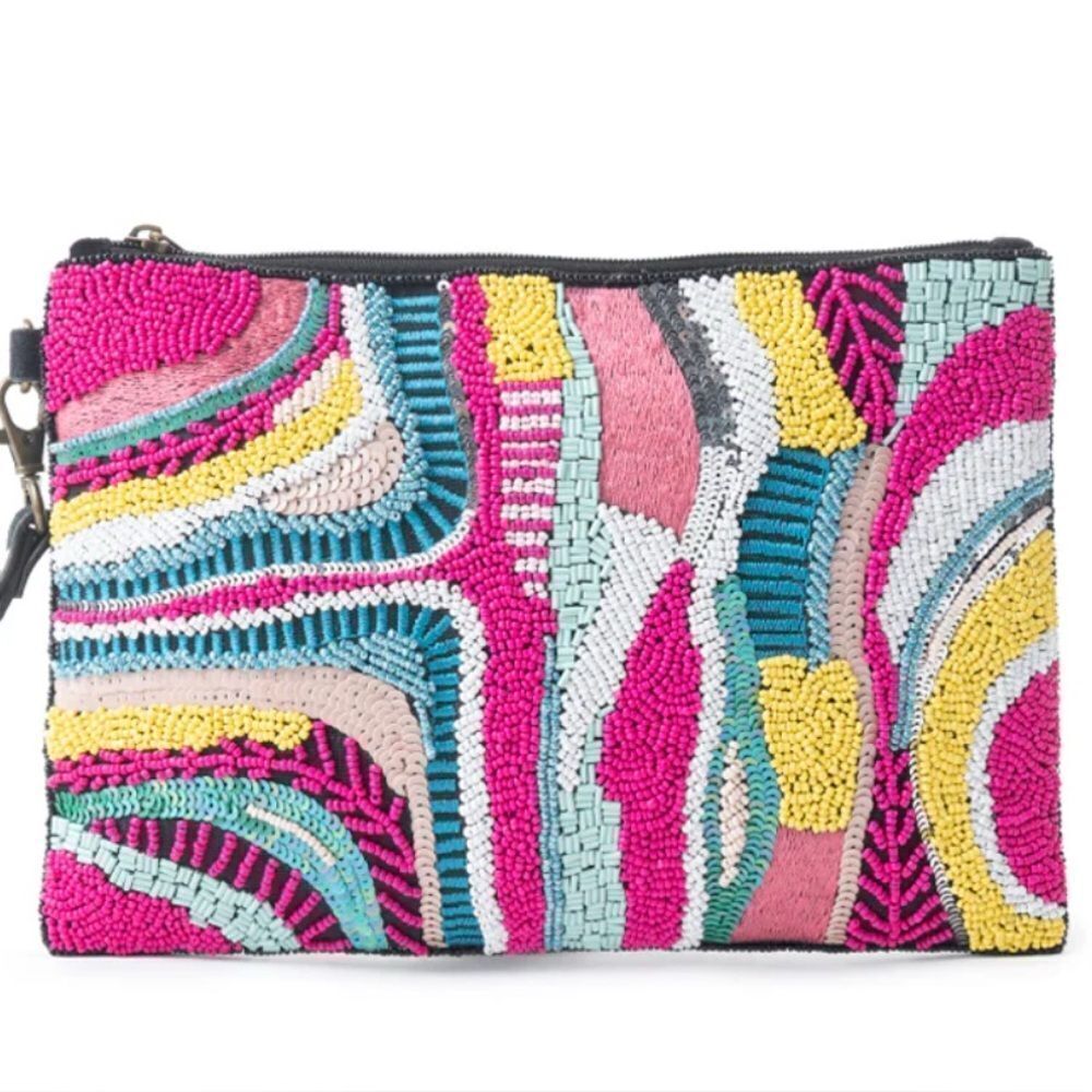 Flowing River Pouch In Pink - Picture 6 of 10